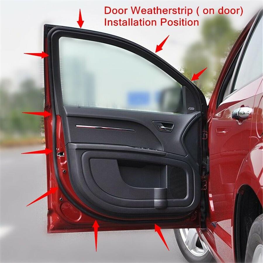 Rear Left Door Rubber Seals WeatherStrip For Honda Accord 2003-2007 Replacement