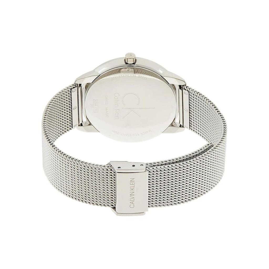 Calvin Klein Quartz Watch Stainless Steel Band 40Mm Silver Dial Water Resistant 30M Men watches K3M211Y6