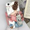Clear Phone Case For Oppo F7 F9 F1 F1S F3 F5 F11 F15 F21 F19 F17 Pro Pretty Backpack Girl Pattern Soft Ulta Thin Silicone Shockproof Housing Oppo Capa