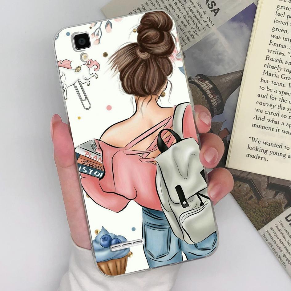 Clear Phone Case For Oppo F7 F9 F1 F1S F3 F5 F11 F15 F21 F19 F17 Pro Pretty Backpack Girl Pattern Soft Ulta Thin Silicone Shockproof Housing Oppo Capa
