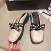 Baotou half-drag sandals women's outer wear summer 2025 new fashion soft-soled lady flat-bottomed gentle wind-cool slippers