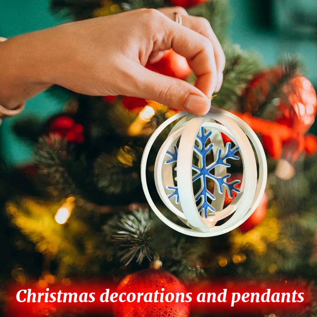 Christmas Hollow Snowflake Decorations, Christmas Tree Decorations