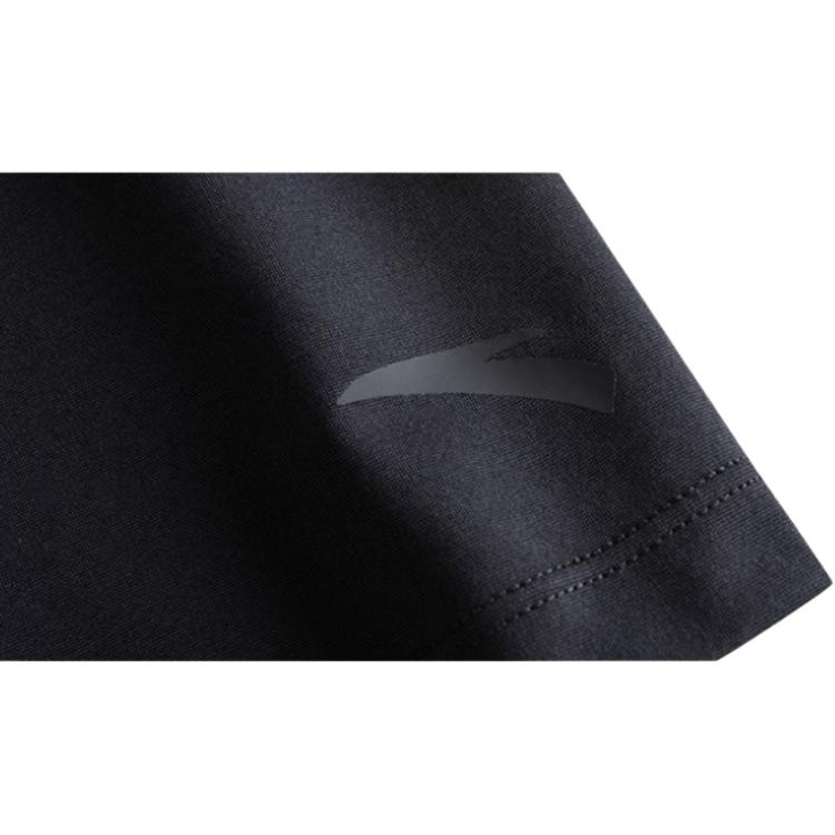 Anta Comfortable Simple Solid Color Breathable Short Sleeve Polo Shirt Men Tops Black 152527145N-5