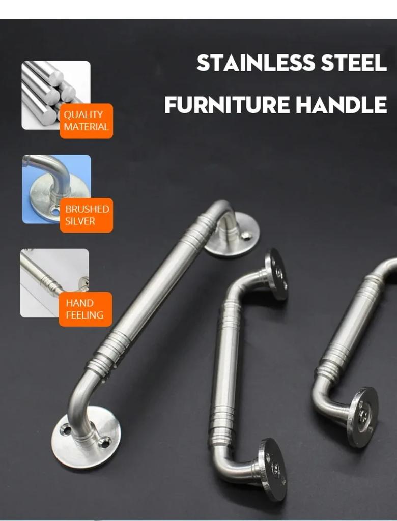 Edelstahl-Türgriffe für Innentüren Schlafzimmer Küchentürgriffe Feuerfester Türgriff Schrankgriff Beschläge