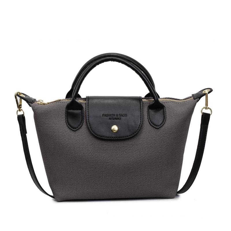 New Nylon Beach Tote Bag Fashion Womens Handbag Tote Oxford Shoulder Bags Female Waterproof Dumplings Folding Shopping Bag S