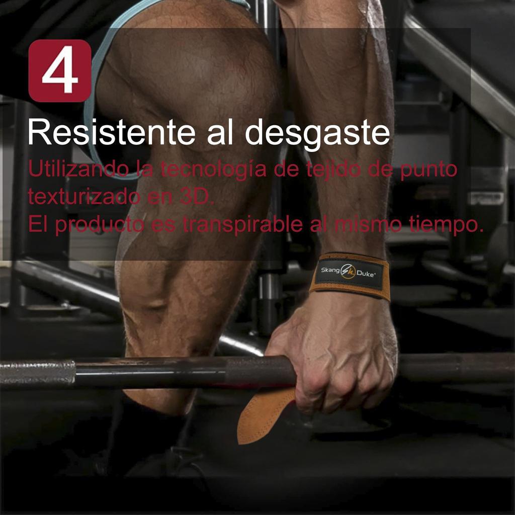 OLIKEI 1 para Skóra bydlęca Wsparcie nadgarstka Siłownia Podnoszenie ciężarów Paski na nadgarstki Antypoślizgowa opaska na nadgarstek Ochraniacz na nadgarstek do treningu siłowego podciągania w martwym ciągu