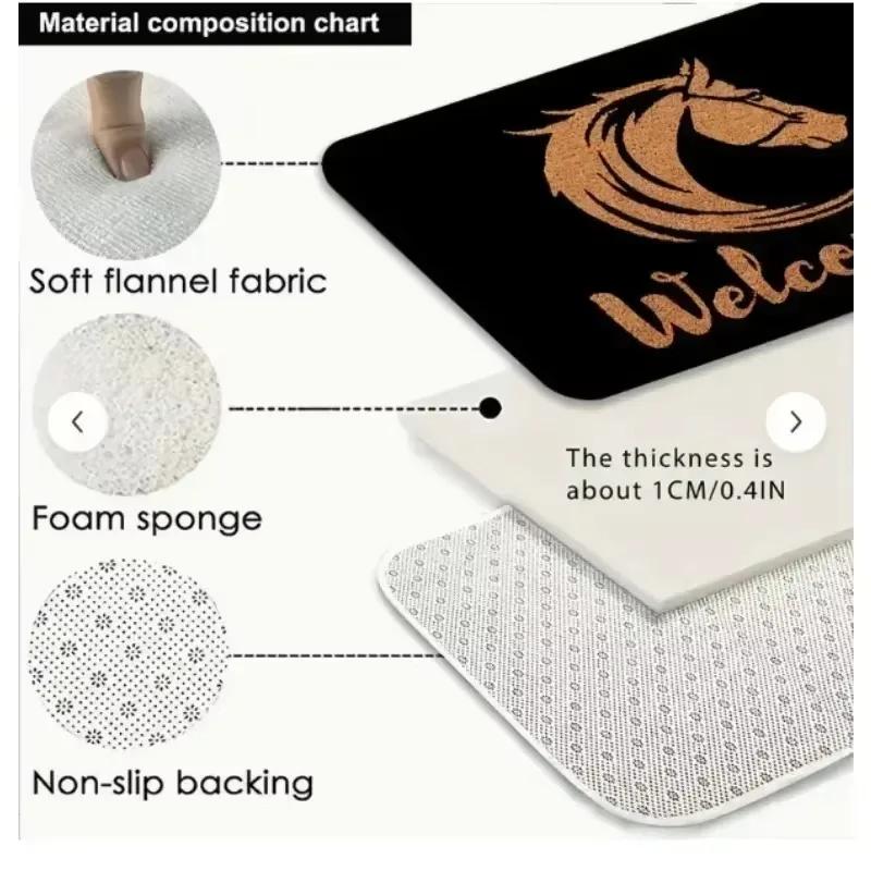 The Dentist Tooth Floor Mat Graphic Printed Flannel Doormats for Bathroom Kitchen Entrance Carpet Home Decor Homes Decoration