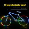 Bicycle Reflective Stickers Mountain Bike Reflective Stickers Luminous Safety Bicycle Motorcycle Wheel Body Sticker Accessories