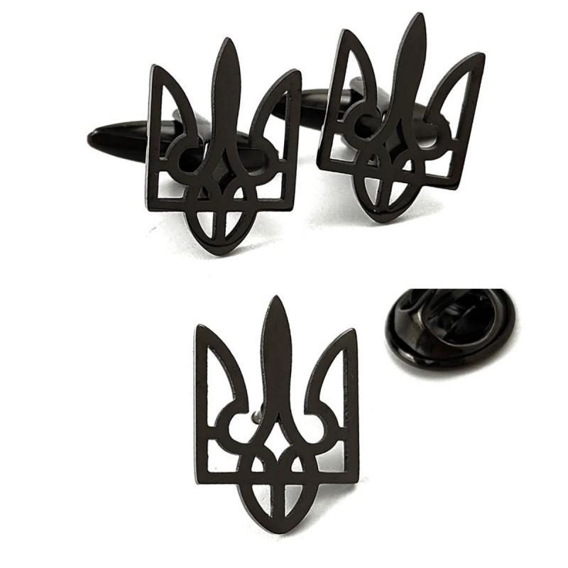 New Ukrainian Brooch Cufflinks French Fashion Temperament Versatile Suit Coat Accessories