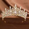 Diadema Corona Nuziale con Strass per Abito da Sera e Servizi Fotografici