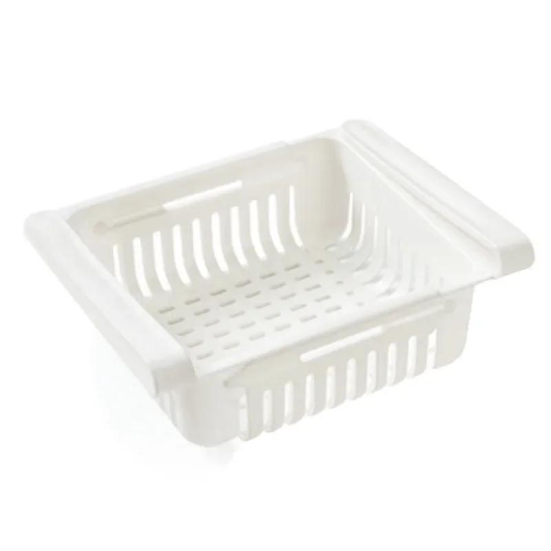 Organizadores de almacenamiento ajustables para refrigerador de cocina, cestas de cajones, organizador de estantes, huevos, frutas, almacenamiento de refrigerador, estante, accesorios de cocina