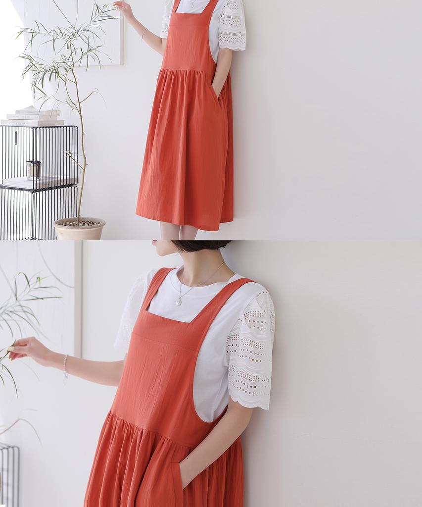 Ppaeppae Loose Fit Suspender Pocket Bustier Dress