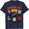 Armor of God Bible Verse Scripture Christian Religious T-Shirt 100% Cotton O-Neck Short Sleeve