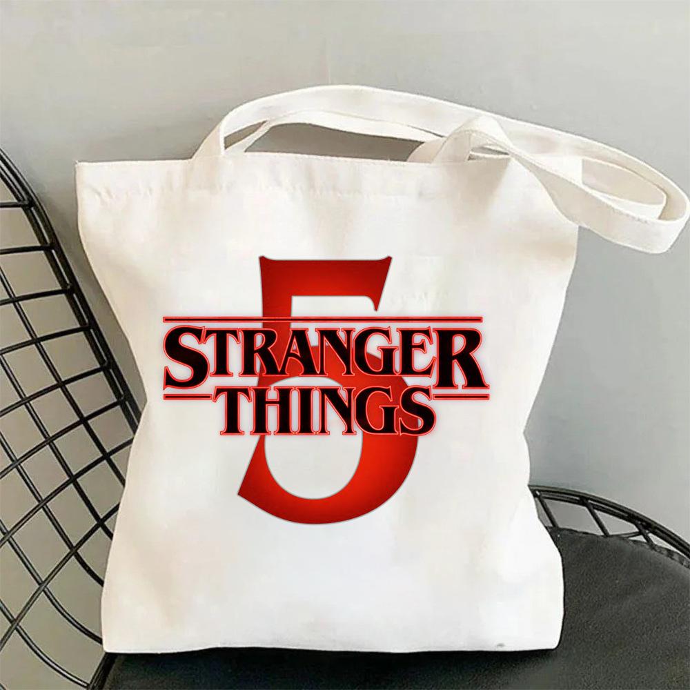 

Stranger Things Season 5 Themed Printed Canvas Bag Stylish Handbag & Shoulder Tote for Students and Daily Use One size fits all