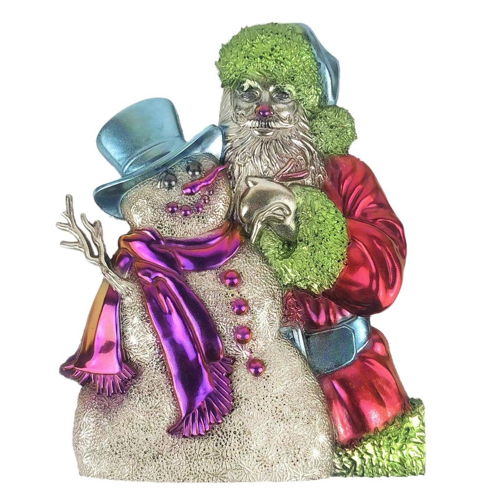 Semi-stereoscopic Santa Claus Wall Ornaments Drop Glue Mold Diy Wall Pendant Desktop Decoration Epoxy Silicone Mold