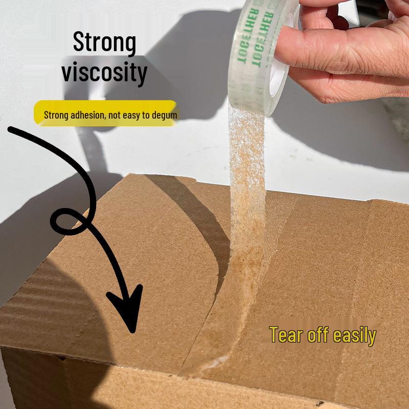 Small Transparent Tape for Office & Art, 0.8/1.8cm, Ideal for Students & Crafts.
