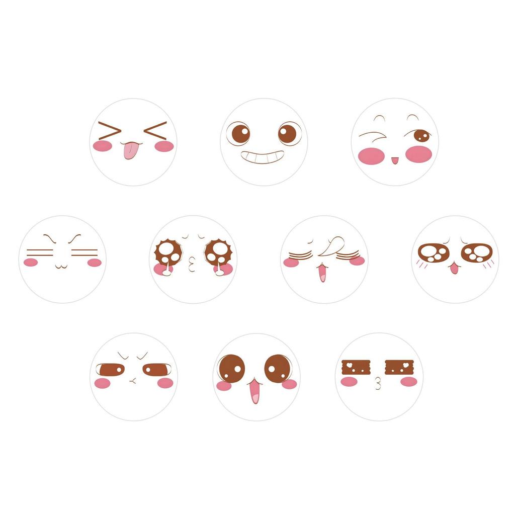 Süße Emoji-Stickerrolle: 500 Dekorations- und Belohnungssticker für Handyhüllen & Versiegelung