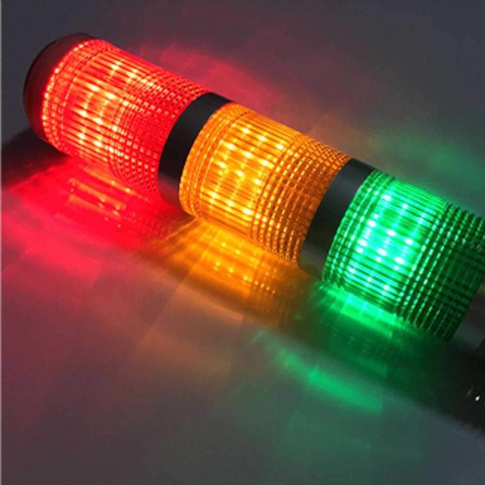 In stock 24V Red Green Yellow LED Lamp Industrial Tower Signal Light