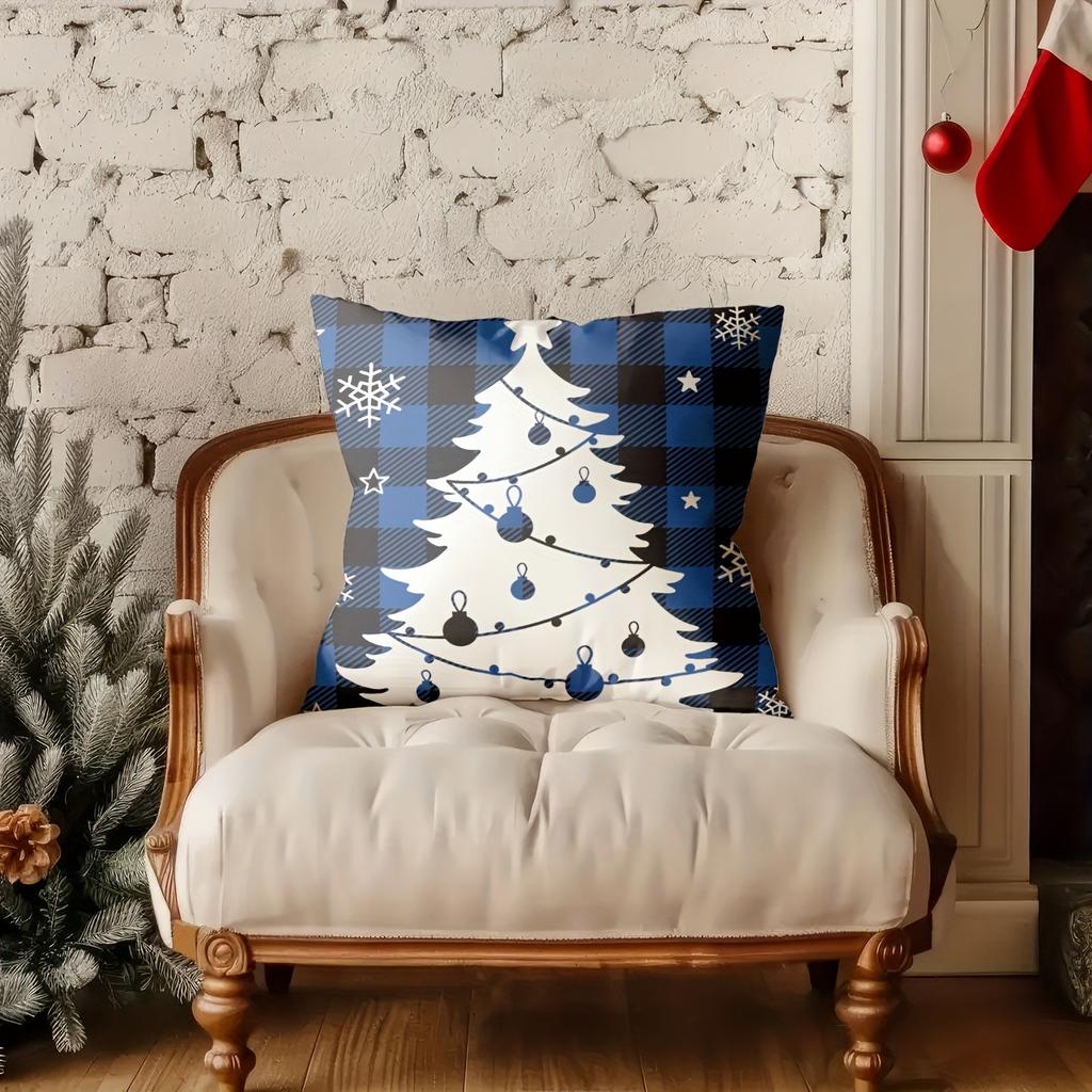Christmas Themed Pillowcases: Festive Designs for a Cozy Holiday! Sofa Room Cushion Cover Home Decoration New Year Gift