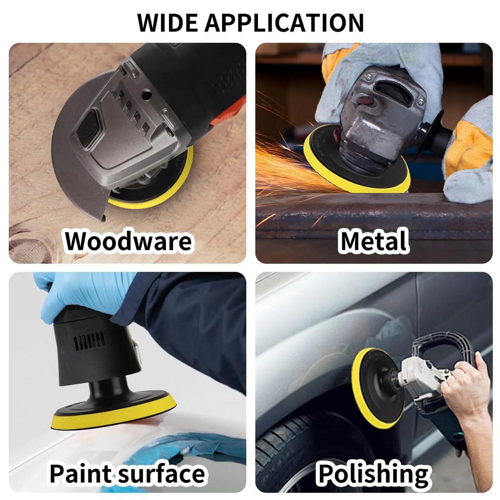 100/240pcs 4inch 100mm Sanding Paper Sanding Disc Pads Set 400-800 Grit Polishing  Flocked Sandpaper For Dremel Tool Accessories