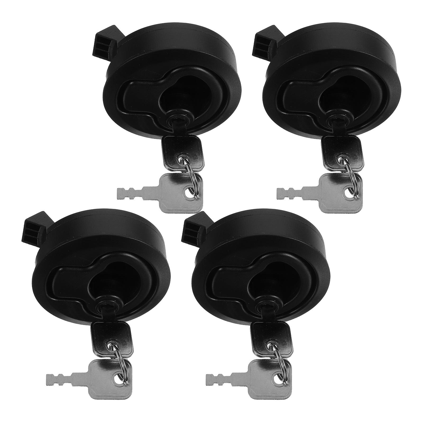 4Pcs Boat Hatch Latches Rubber Slam Locking Flush Hatch Latches for Cabinets Doors Drawers Rv Tool Box Boat Parts China Mainland