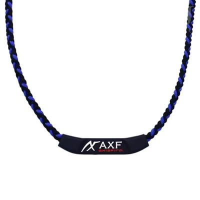 AXF Color Band with Silicone Charm, AXF300 BLUE, Large (51cm), Axef Color Band, Silicone Charm, Silicone Necklace, Axef, Core Strength, Blood Circulat