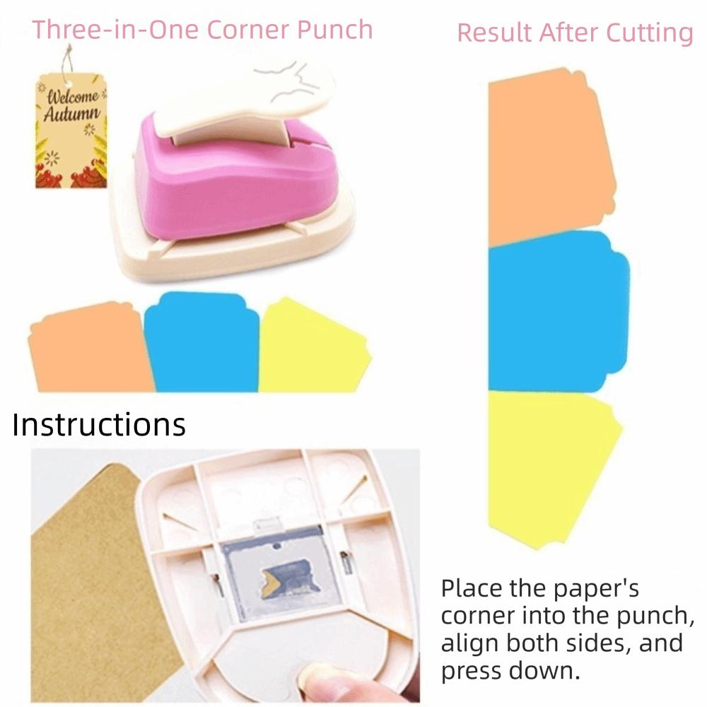 Precision Paper Hole Puncher Extra Large Corner Cutter Gift Tag Maker  School Office