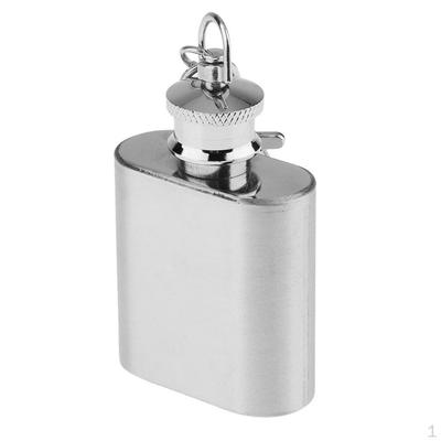 - 18oz Stainless Steel Hip Spirit Container Pocket Size Flagon