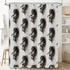 Horse Shower Curtain Rustic Farmhouse Bathroom Decor Western Country Animal Print Waterproof Fabric Stall Door Cover Vintage