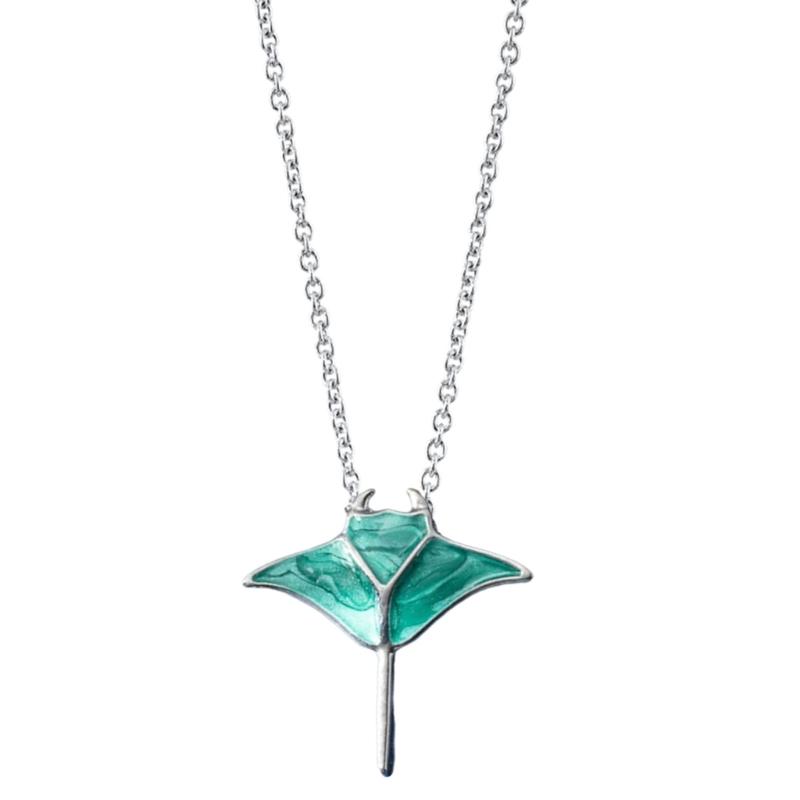 

Lightweight 10g Manta Ray Chain Adjustable Length Allergy Resistant Alloy Necklace For Daily Wear 1