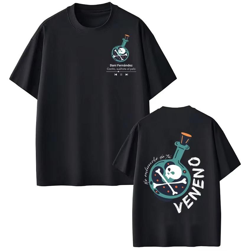 

Rapper Dani Fernandez Fashion Print Tshirt Men Women Hip-hop T-shirt Short-sleeved Casual High-quality Top Fan Gifts - Men s... S разноцветный