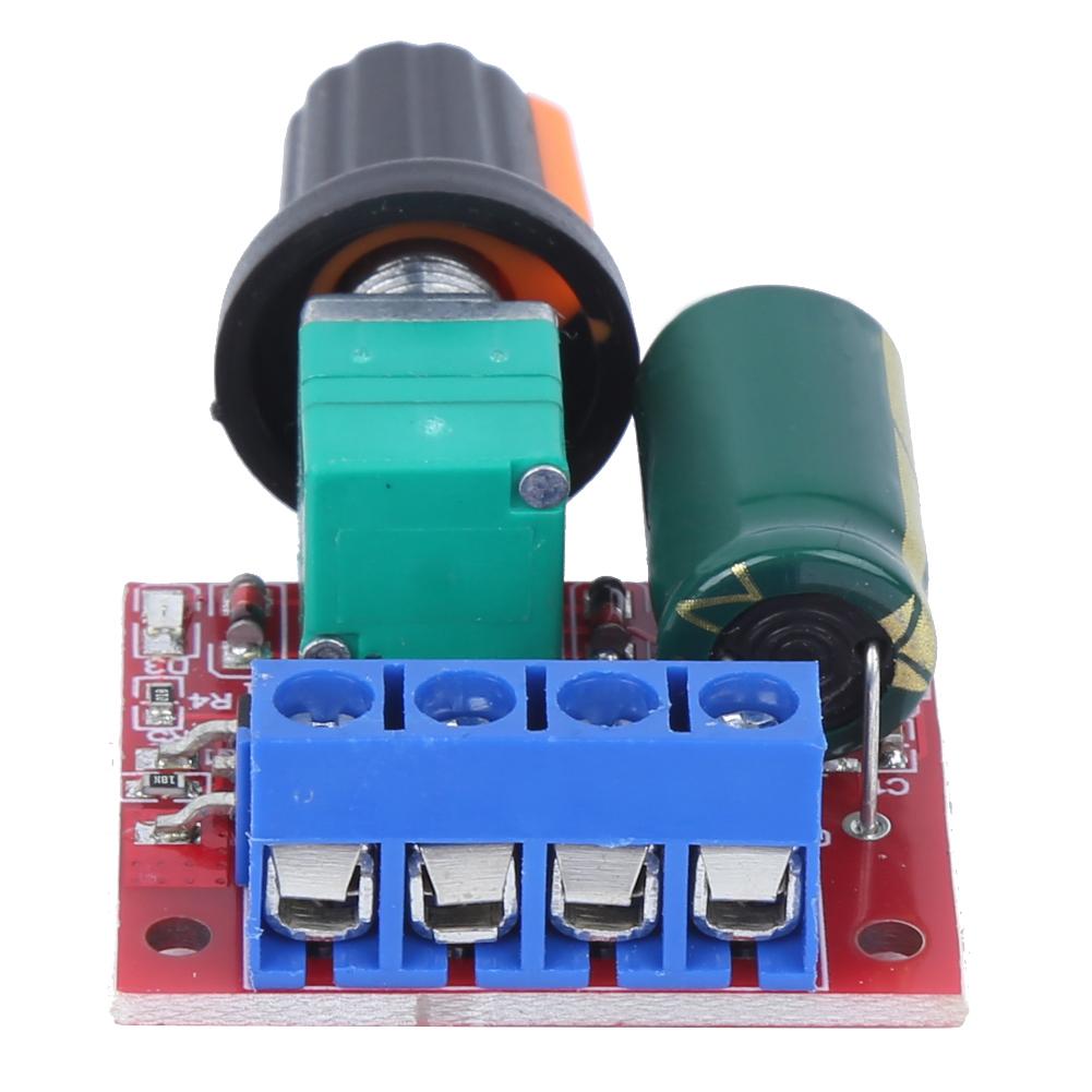 2ks regulátoru rychlosti PWM motor 4,5V‑28V Nastavitelný modul LED spínače řidiče 5A