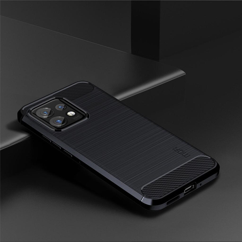 MOFI JK TPU Serie-1 Schutzhülle für Motorola Moto Edge 40 Pro 5G/Moto X40 5G Carbonfaser Gebürstete TPU Handy-Rückseite
