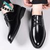 New leather men's shoes autumn new breathable soft leather casual work business help leather shoes