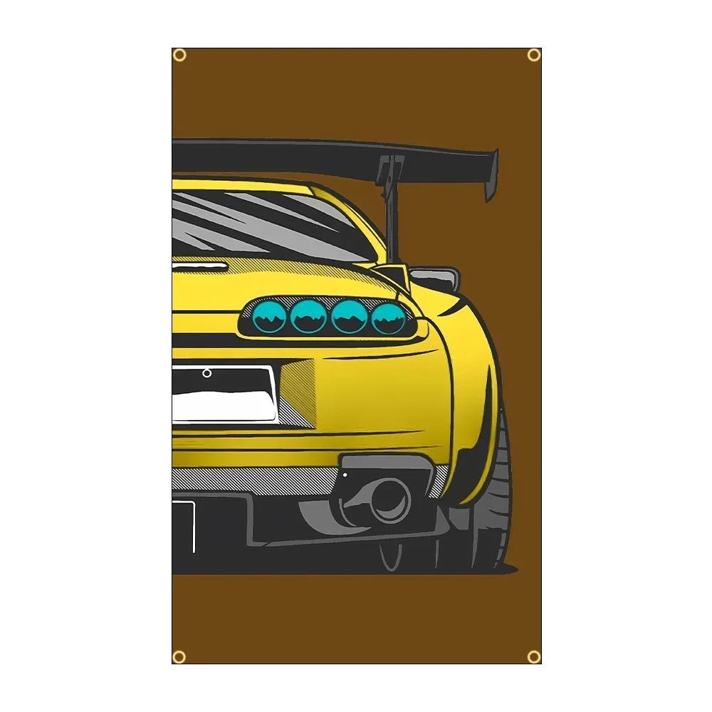 JDM Racing Cars Polyester Wall Plaque Auto Decor Gift