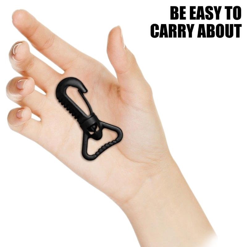 10Pcs Diving Bag Hook Clip 25MM Rotating Hook Clips Diving Gear for Outdoor Camping Equipment 25MM Rotating Hook Buckles