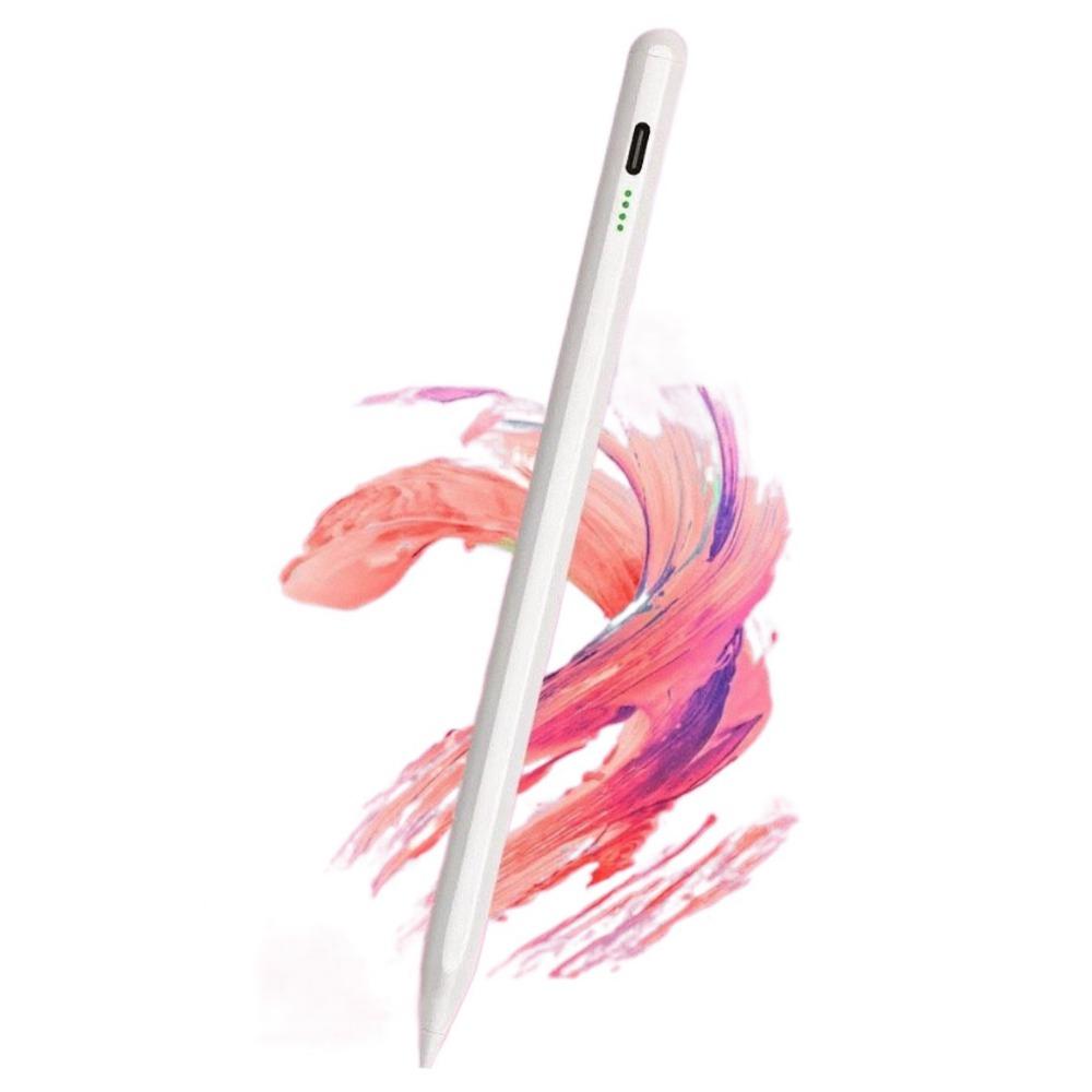 

Многофункциональная ручка-стилус 3 в 1, карандаш с двойным резиновым наконечником, аксессуары для телефона белый