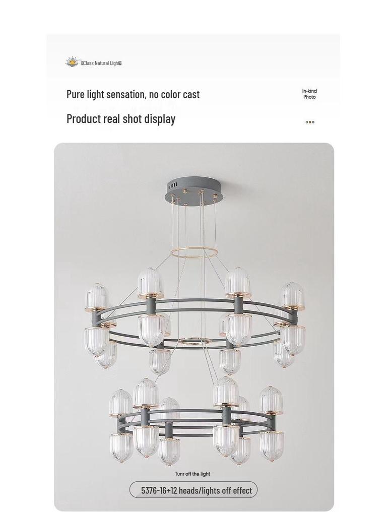 High-End Italian Nordic Designer Chandelier for Living Room, Hallway, Bar, Restaurant, or Bedroom Lighting