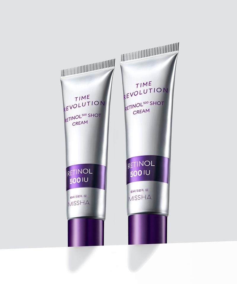 [2 Items] Time Revolution Retinol 500 Shots Cream 60ml (Pores + Elasticity)