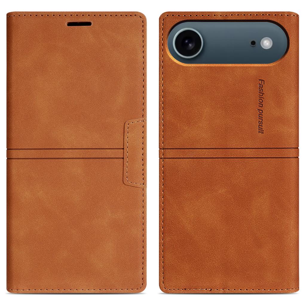 For iPhone 17 Air Wallet Case Magnetic Closing Leather Phone Cover