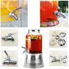 Spigot for Beverage Dispenser Stainless Steel Metal Spigot Dispenser Jar Juice Cold Drink Wine Beer Replacement Faucet Dropship