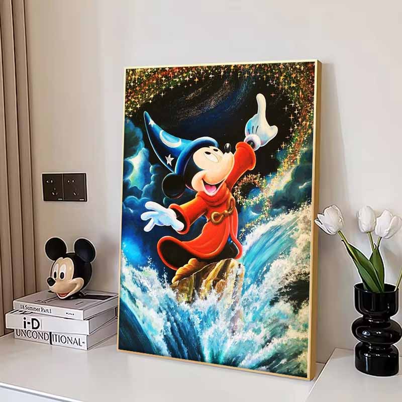 Disney Diamond Painting Fantasia Mickey Mouse The Wizard Diamond Mosaic Cross stitch Diamond Inlay Room Decoration Gift
