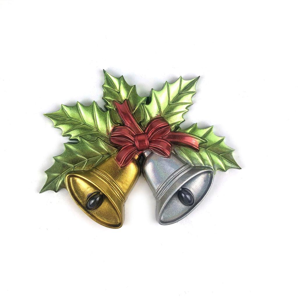 Silicone Bell Mold for Christmas Tree Pendant Christmas Bell Resin Mold Holiday Decor Hanging Pendant Epoxy Mold DIY