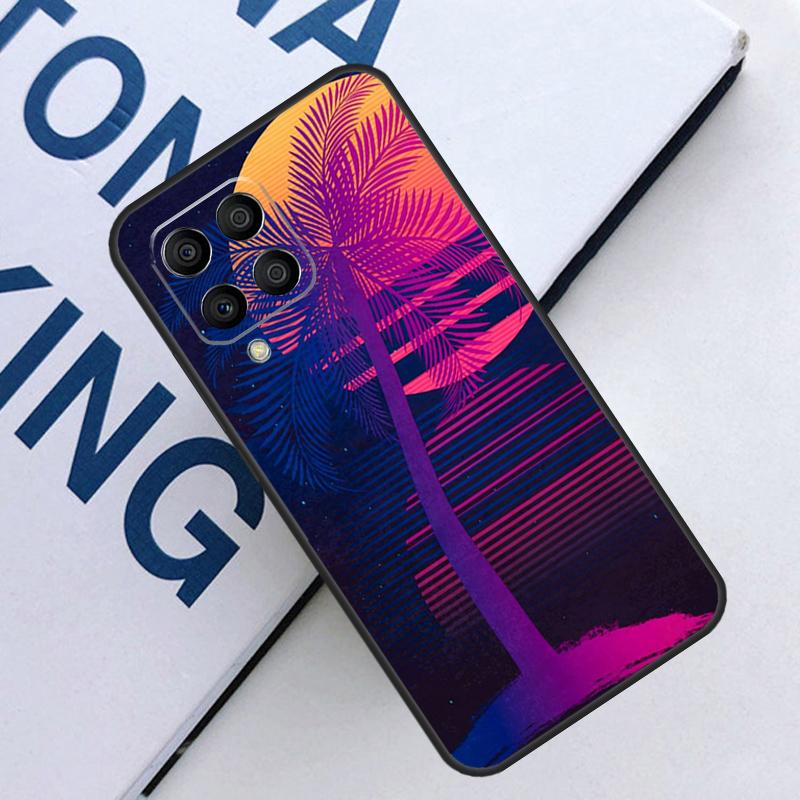 Retrowave Neon Palms Tree For Samsung Galaxy M21 M11 M31 M13 M33 M35 M53 M55 M15 M14 M34 M54 M12 M32 M52 M06 M16 Case