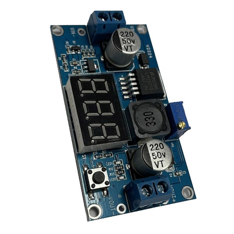 2.5A Adjustable StepUps Power Supply Module Featuring Digital Voltmeter And Voltages Regulation For Electronics