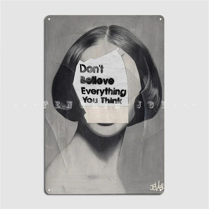 Thinker Poster Metal Plaque Pub Garage Club Designing Plaques Tin Sign Poster 20x30cm
