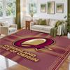 Queensland Maroons Design Crystal Velvet Rug Soft Decorative Mat for Bedroom Entrance