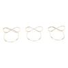 15PCS Table Number Holders Glasses Shape Multifunctional Slick Finish Iron Wire Picture Holder