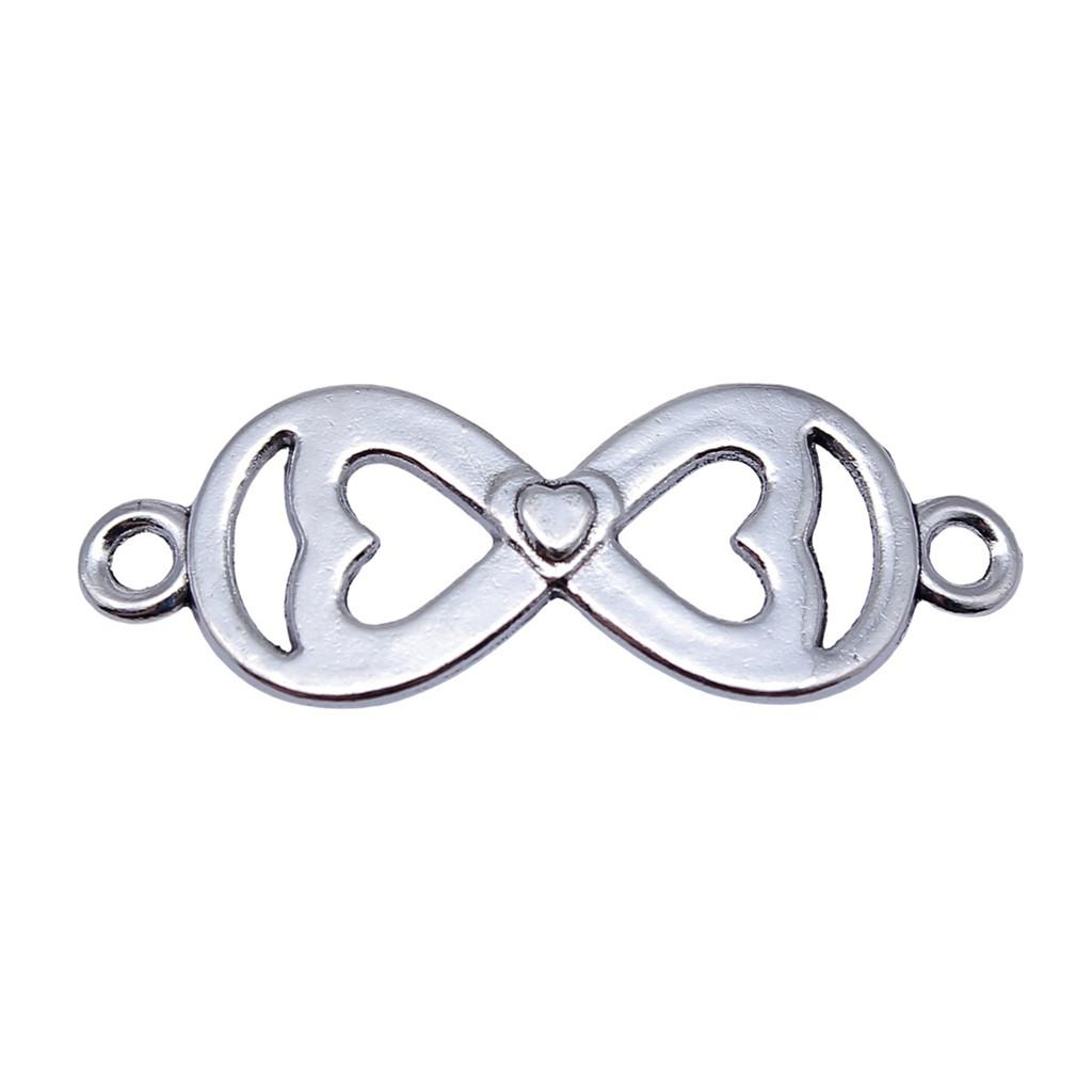 Infinity Connectors Heart Bracelets Charms Lightning Romantic Jewelry Findings