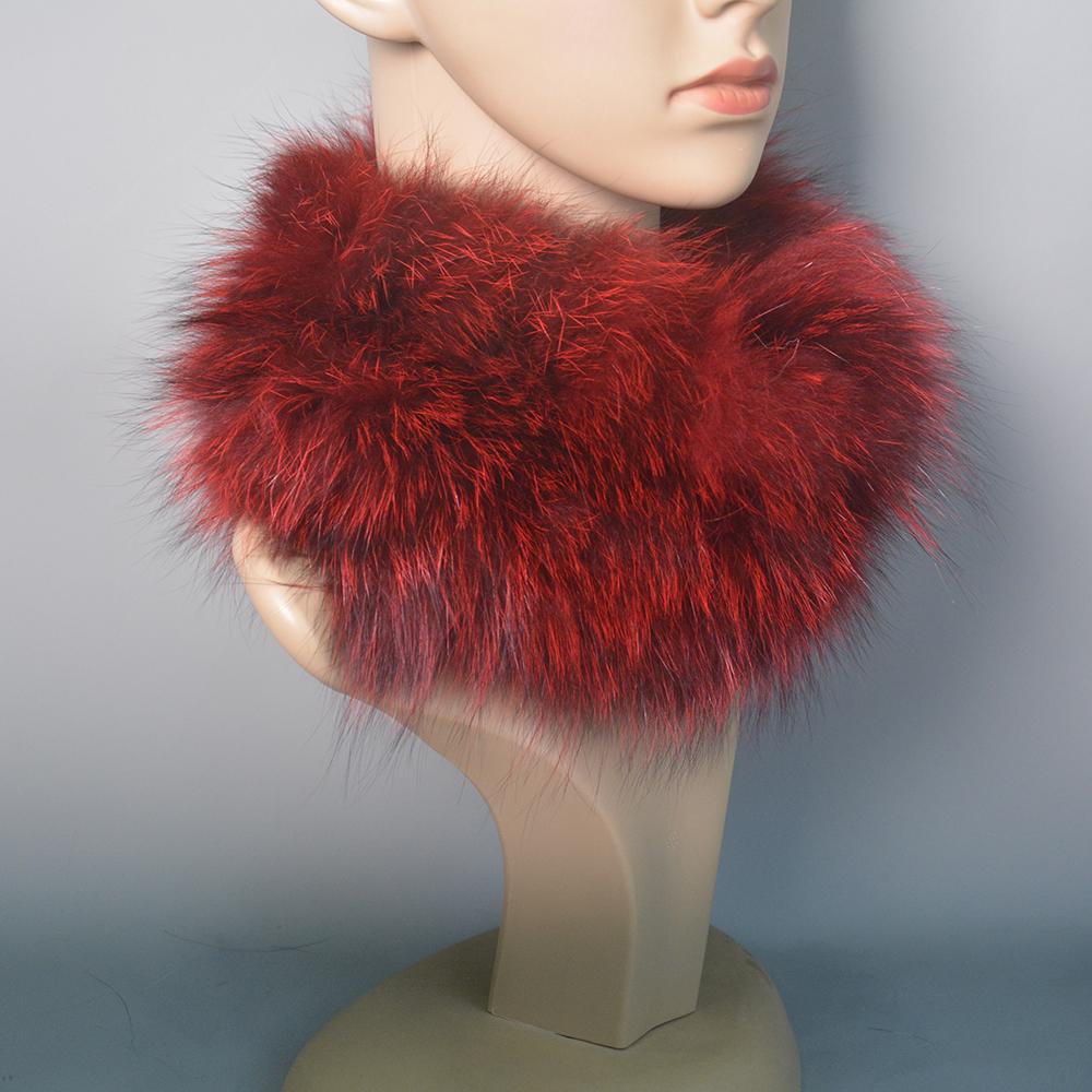 Real Fox Fur Scarf Fur Headband Women Winter Ring Fox Fur Scarves Luxury Neck Warmer Good Elastic 100% Natural Fur Mufflers